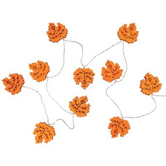 Northlight 10-Light LED Maple Leaves Fall Fairy String Lights