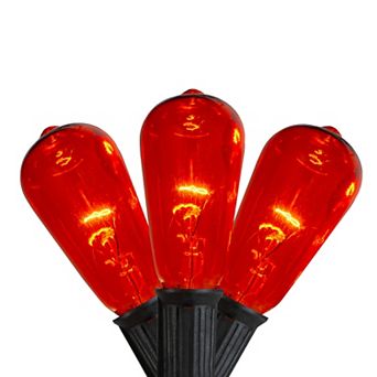 Northlight 10-Light Orange Edison E17 Halloween Light Set