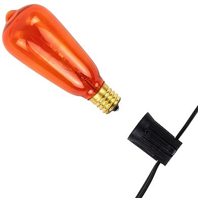 Northlight 10-Light Orange Edison E17 Halloween Light Set