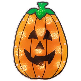 Northlight Light-Up Jack-O-Lantern Halloween Window Wall Decor