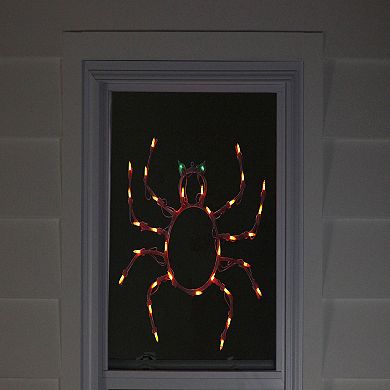 Northlight Light-Up Spider Halloween Window Wall Decor