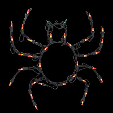 Northlight Light-Up Spider Halloween Window Wall Decor