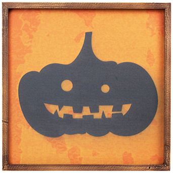 Northlight Black Jack O Lantern Silhouette Halloween Wall Decor