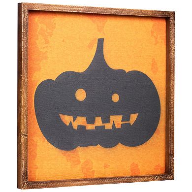 Northlight Black Jack O Lantern Silhouette Halloween Wall Decor