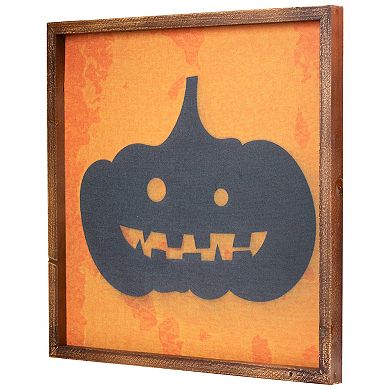 Northlight Black Jack O Lantern Silhouette Halloween Wall Decor