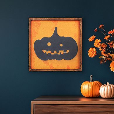 Northlight Black Jack O Lantern Silhouette Halloween Wall Decor