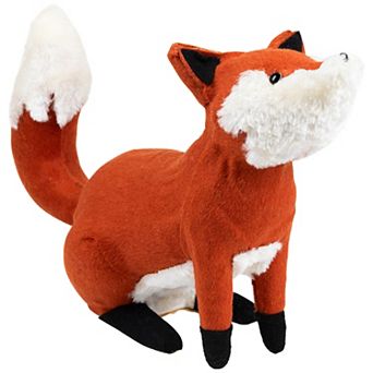 Northlight Orange & Cream Plush Sitting Fox Fall Floor Decor