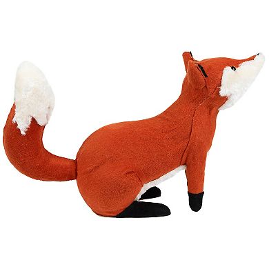 Northlight Orange & Cream Plush Sitting Fox Fall Floor Decor