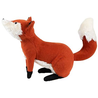 Northlight Orange & Cream Plush Sitting Fox Fall Floor Decor