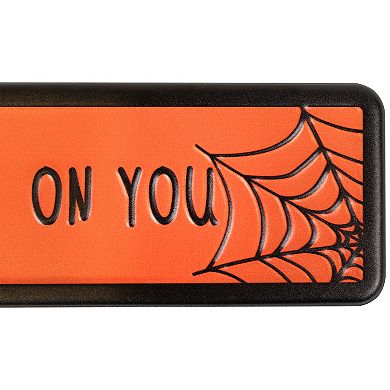 Northlight Orange & Black "I Put a Spell on You" Halloween Wall Sign