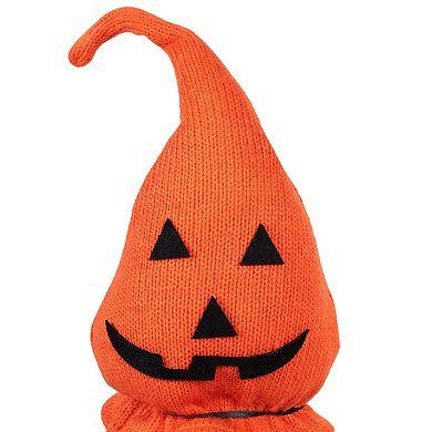 Northlight Halloween Jack-O-Lantern Striped Dangling Legs Gnome Floor Decor