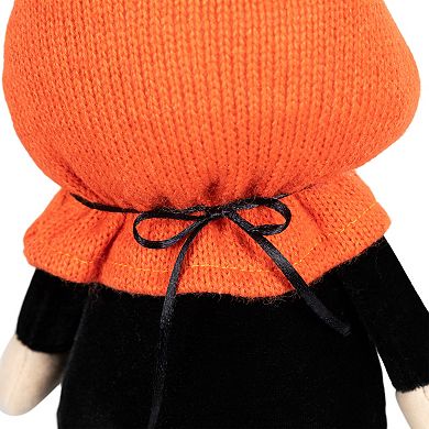 Northlight Halloween Jack-O-Lantern Striped Dangling Legs Gnome Floor Decor