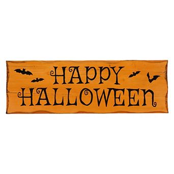 Northlight Happy Halloween & Bats Wall Sign