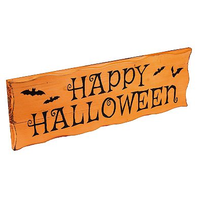 Northlight Happy Halloween & Bats Wall Sign
