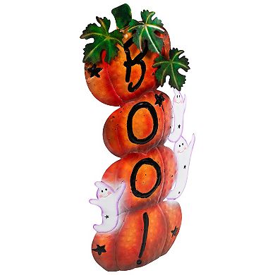 Northlight Orange & Black Stacked Pumpkins Outdoor Halloween Floor Decor