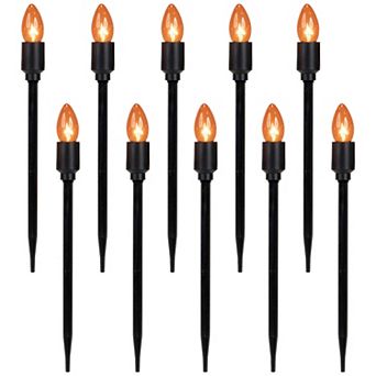 Northlight Orange Halloween Pathway Markers 10 pc Set