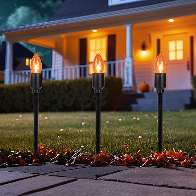 Northlight Orange Halloween Pathway Markers 10-piece Set
