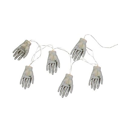 Northlight 6-Light Skeleton Hands Halloween String Lights
