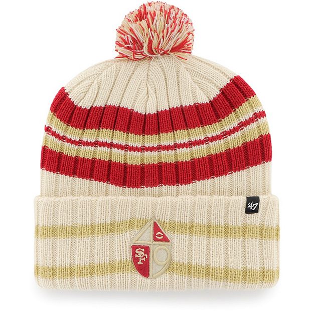 The 49ers Beanie with Yarn Pom Pom, Winter Hat