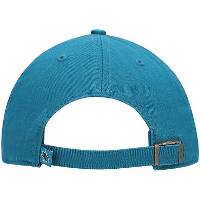 Men's '47 Teal San Jose Sharks Team Clean Up Adjustable Hat