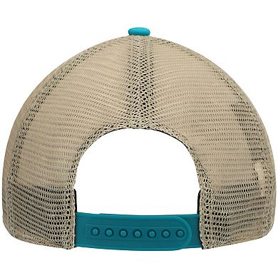 Men's '47 Aqua/Natural Miami Dolphins Trawler Trucker Clean Up Snapback Hat