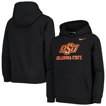 Youth Nike Black Oklahoma State Cowboys Stadium Club Fleece Pullover Hoodie