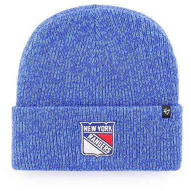 Men's '47 Blue New York Rangers Brain Freeze Cuffed Knit Hat