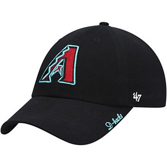 Women's '47 Black Arizona Diamondbacks Team Miata Clean Up Adjustable Hat