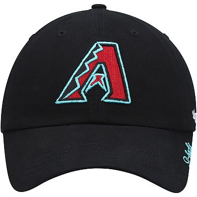 Women's '47 Black Arizona Diamondbacks Team Miata Clean Up Adjustable Hat