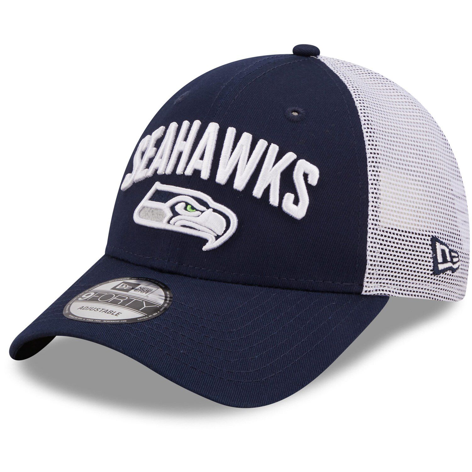 Men's Seattle Seahawks New Era Black/Navy 2022 NFL Draft 9FORTY Adjustable  Hat