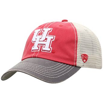 Men's Top of the World Red Houston Cougars Offroad Trucker Snapback Hat