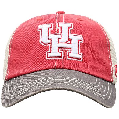 Men's Top of the World Red Houston Cougars Offroad Trucker Snapback Hat