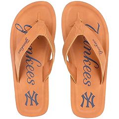 FOCO+Mens+New+York+Yankees+Shower+Slides+Blue+Sandals+Flip+Flops+