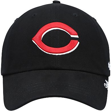 Women's '47 Black Cincinnati Reds Team Miata Clean Up Adjustable Hat
