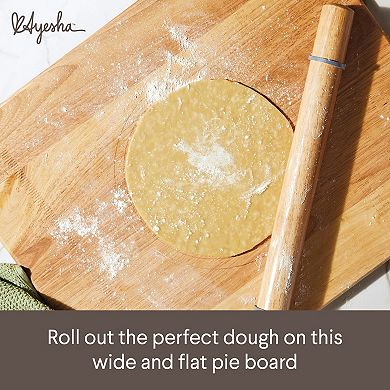 Ayesha Curry Pantryware Rolling Pin & Pie Board Set