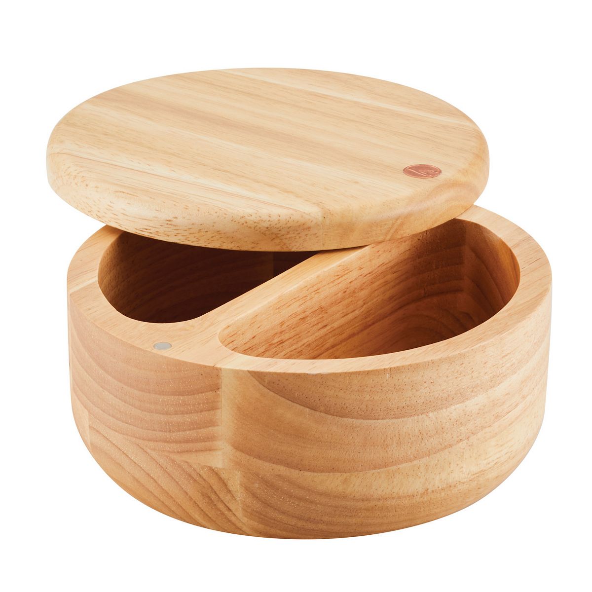 Ayesha Curry Pantryware Round Wooden Salt & Spice Box