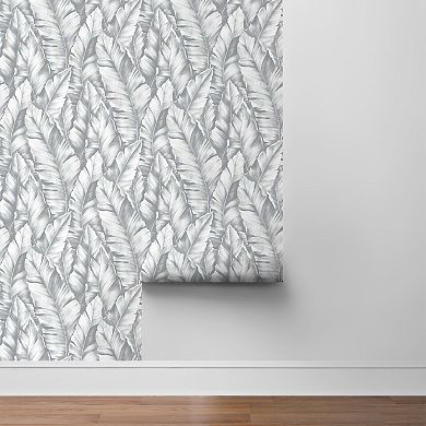 NextWall Baha Leaves Peel and Stick Wallpaper