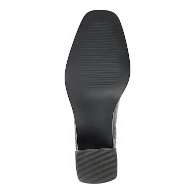 Journee Signature Women's Genuine Leather Tru Comfort Foam™ Stylla Ankle Boots