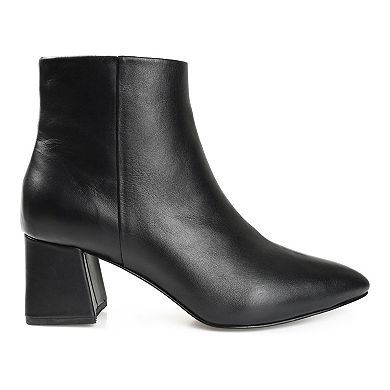 Journee Signature Women's Genuine Leather Tru Comfort Foam™ Tabbie Ankle Boots