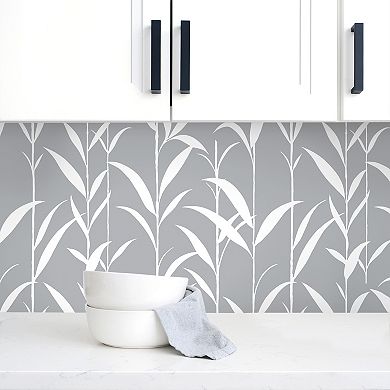 NextWall Bamboo Leaves Peel and Stick Wallpaper