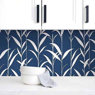 NextWall Bamboo Leaves Peel and Stick Wallpaper