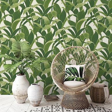 NextWall Banana Groves Peel and Stick Wallpaper