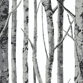 NextWall Birch Trees Peel and Stick Wallpaper