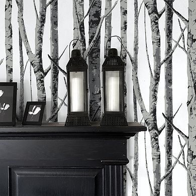 NextWall Birch Trees Peel and Stick Wallpaper