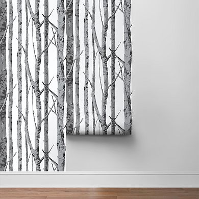 NextWall Birch Trees Peel and Stick Wallpaper