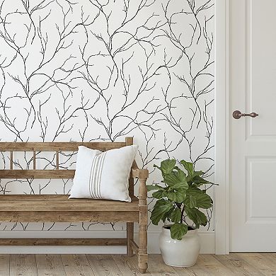 NextWall Branches Peel and Stick Wallpaper