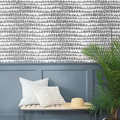 NextWall Brush Marks Peel and Stick Wallpaper