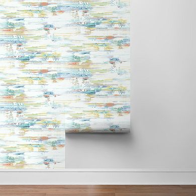 NextWall Brushed Stripe Peel and Stick Wallpaper