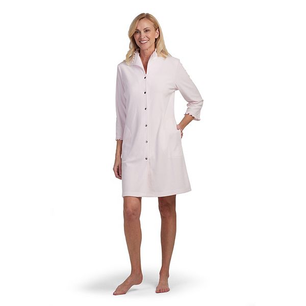 Women's Miss Elaine Essentials Stretch Short Snap Robe