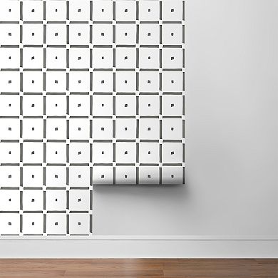 NextWall Check and Spot Peel and Stick Wallpaper